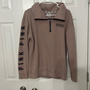 Victorias Secret Pink Quarter Zip pullover hoodie